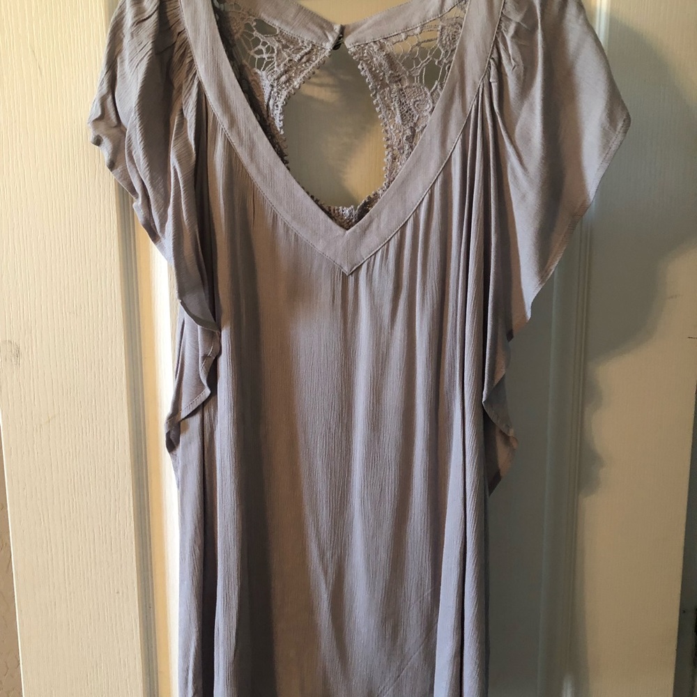 NWT Gray Blouse - Size O from Torrid